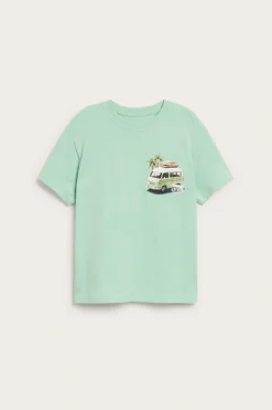 T-shirt oversize z motywem samochodu