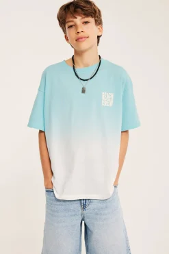 T-shirt oversize z nadrukiem