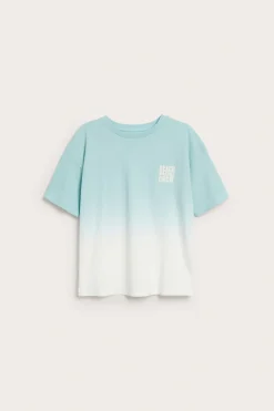 T-shirt oversize z nadrukiem