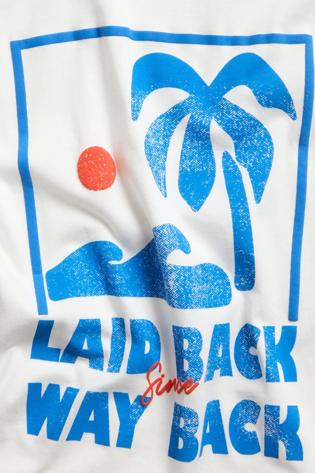 T-shirt oversize z nadrukiem