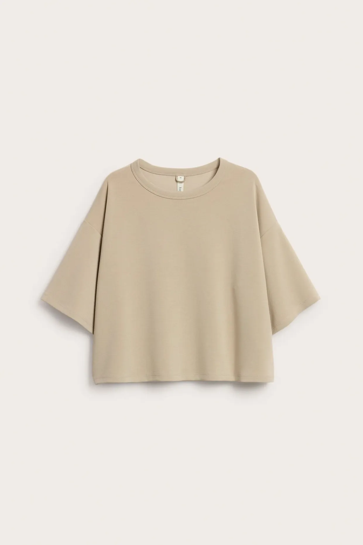 T-shirt pudełkowy z mieszanki modalu