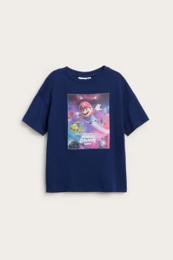 T-shirt Super Mario Galaxy, z bawełnianej dzianiny