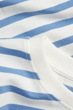 T-shirt w paski, z bawełny