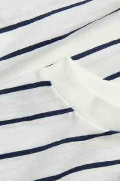 T-shirt w paski, z bawełny slub