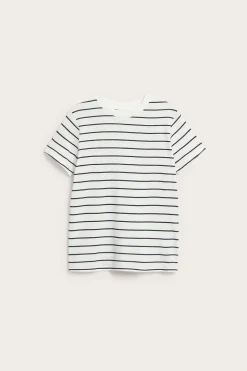 T-shirt w paski, z bawełny slub