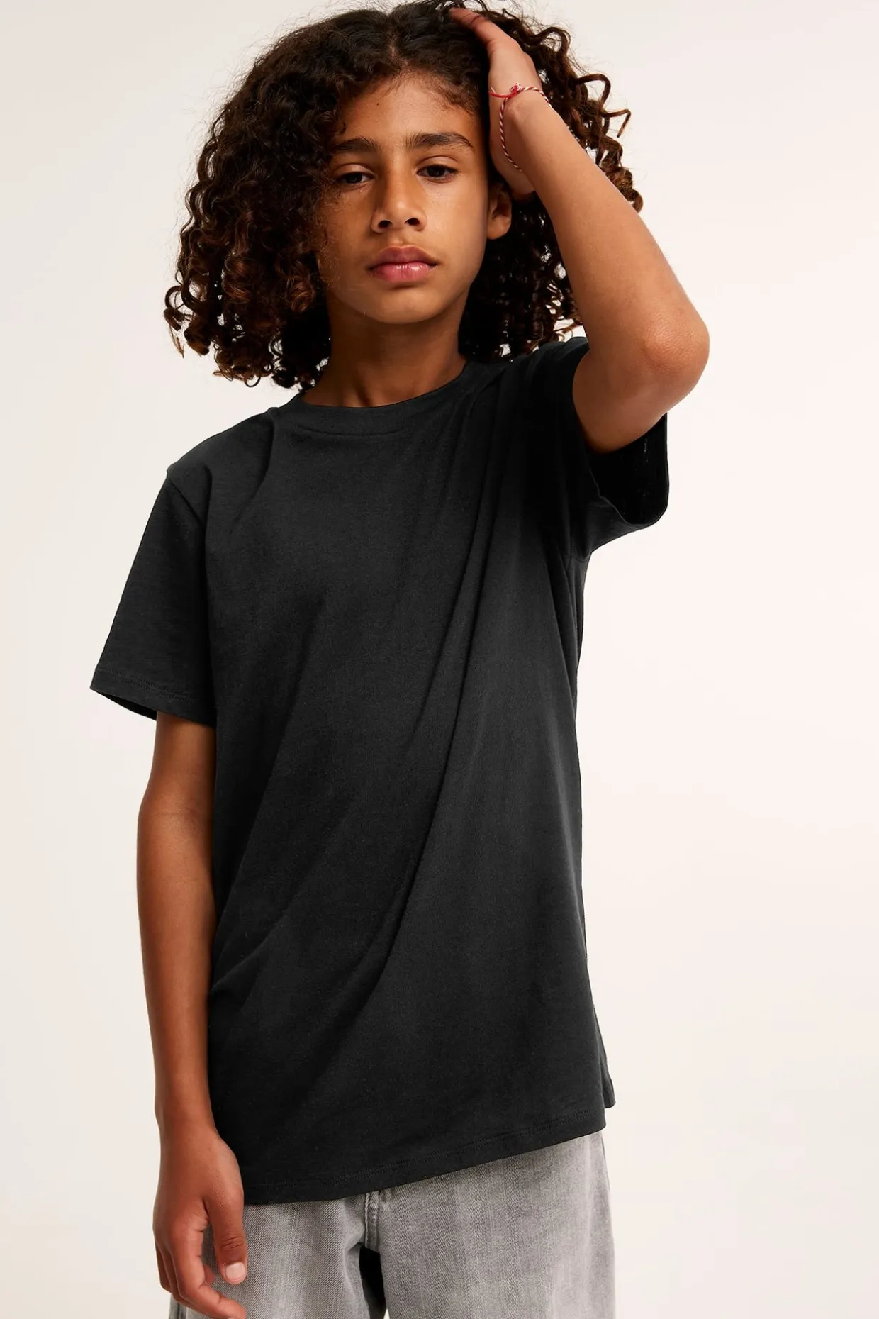 T-shirt z bawełnianej dzianiny, z krótkimi rękawami