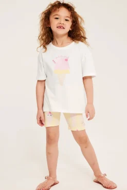 T-shirt z brokatowym nadrukiem loda