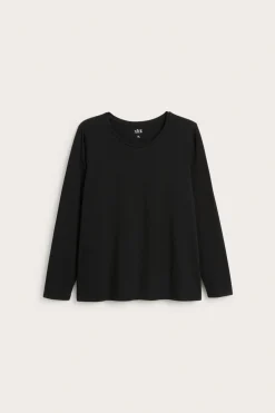 T-shirt z długim rękawem, z bawełny