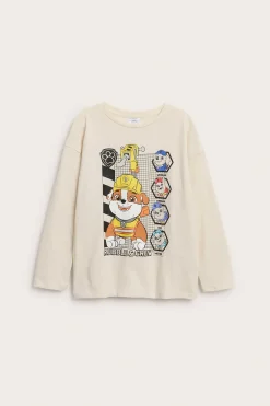 T-shirt z długim rękawem, z motywem Rubble’a z „Psiego Patrolu”