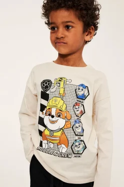 T-shirt z długim rękawem, z motywem Rubble’a z „Psiego Patrolu”