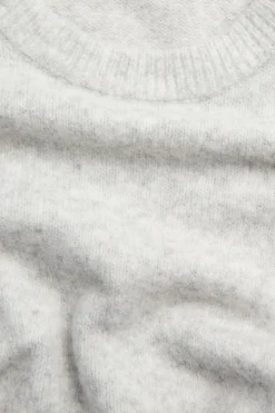 T-shirt z dzianiny o drobnym splocie