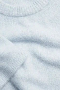 T-shirt z dzianiny o drobnym splocie