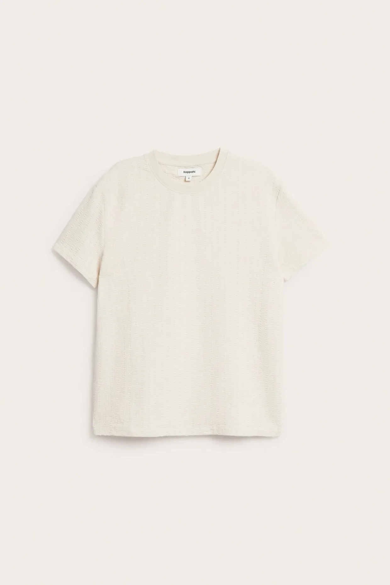 T-shirt ze strukturalnym wzorem, o regularnym kroju