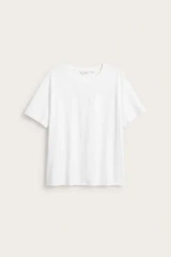 T-shirt z haftem angielskim