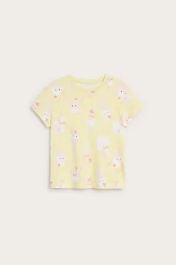 T-shirt z krótkim rękawem, z nadrukiem w kształcie lodów