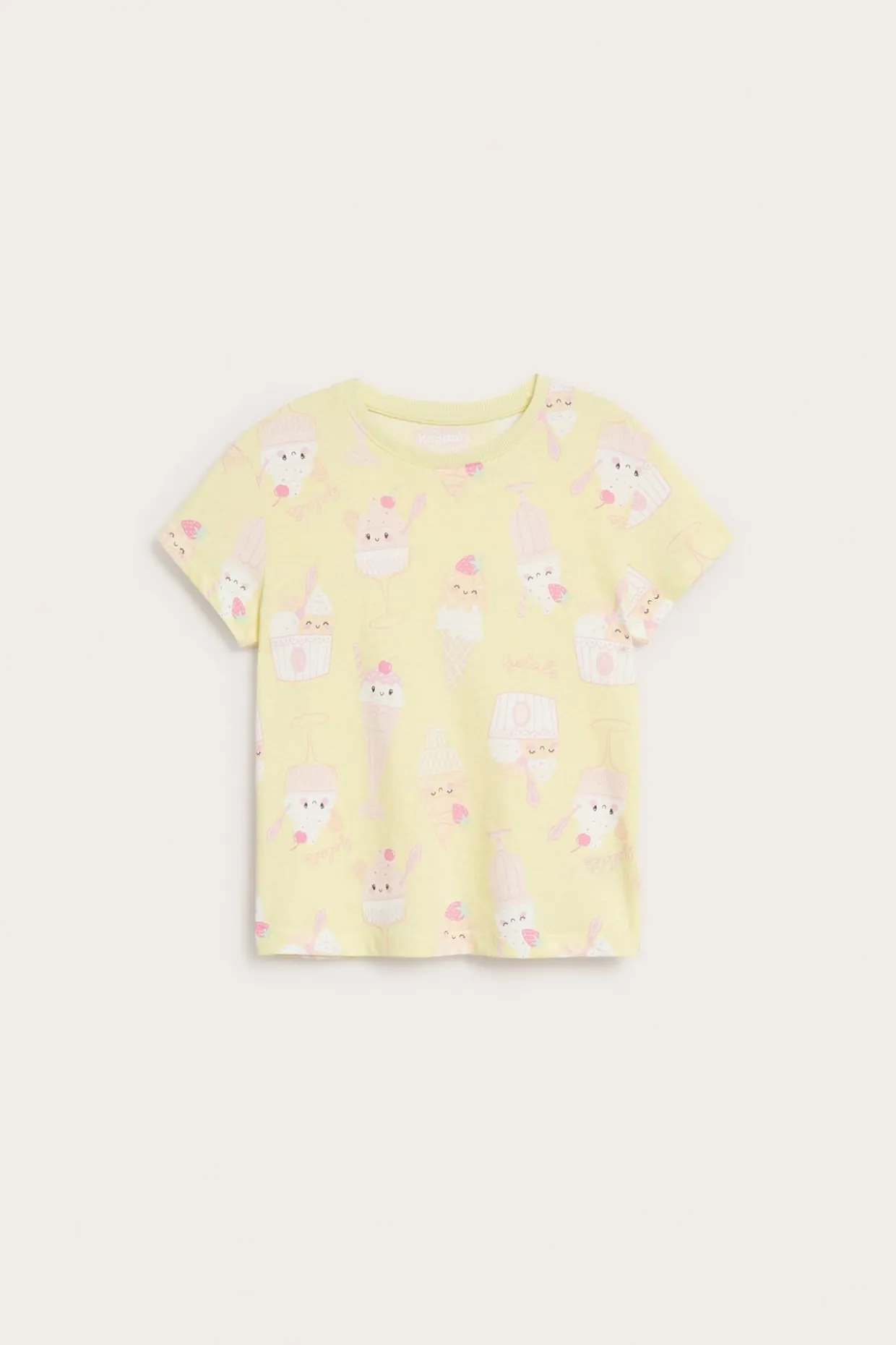 T-shirt z krótkim rękawem, z nadrukiem w kształcie lodów