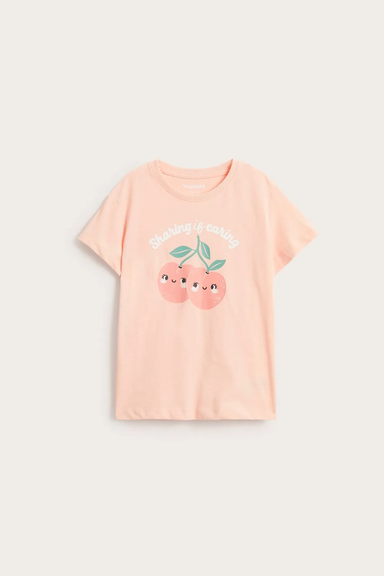 T-shirt z krótkim rękawem, z nadrukiem w kształcie brzoskwini