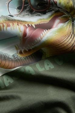 T-shirt z nadrukiem, z trykotu bawełnianego