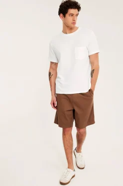 T-shirt z wzorem strukturalnym, regularny krój