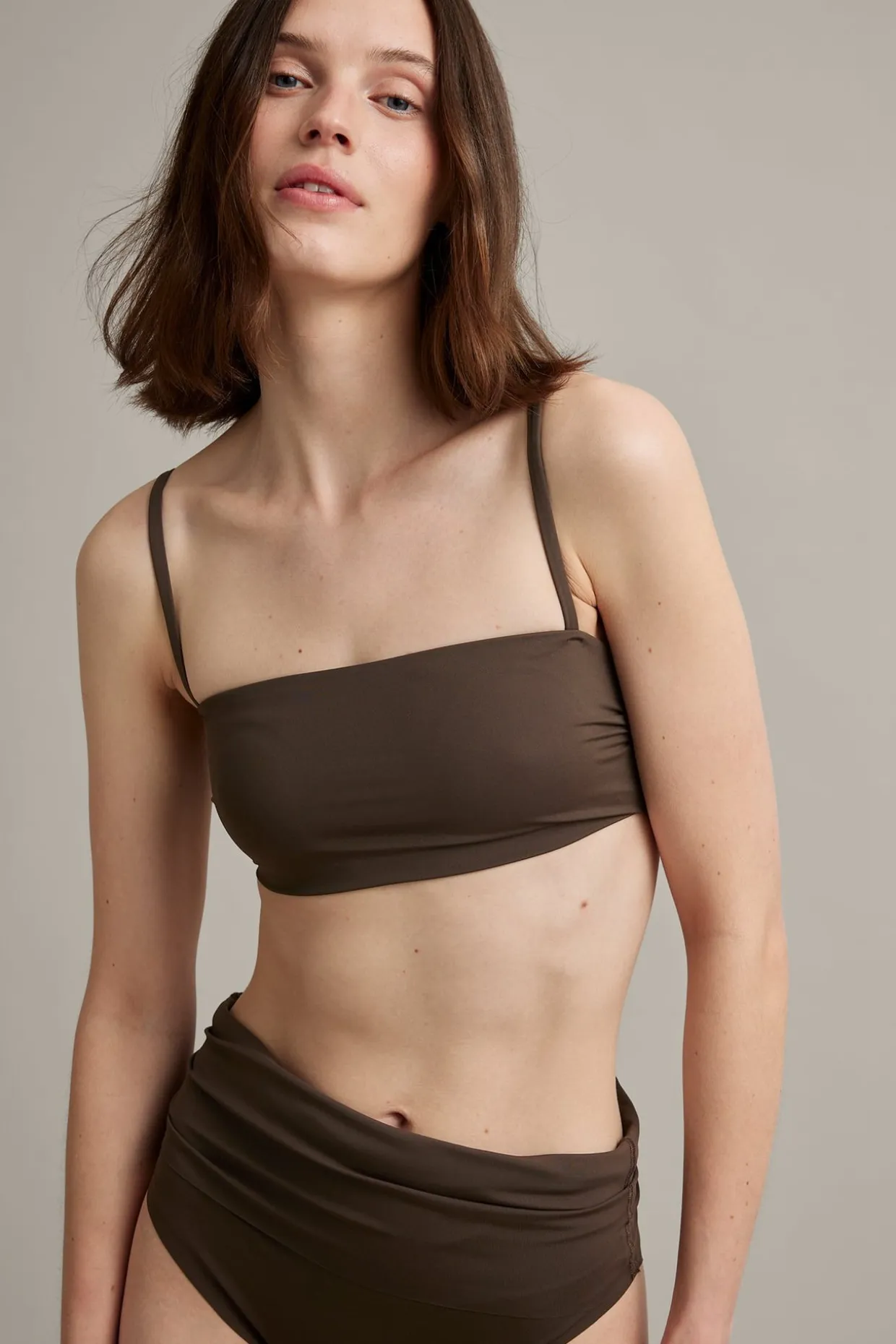 Wyściełany stanik od bikini typu bandeau