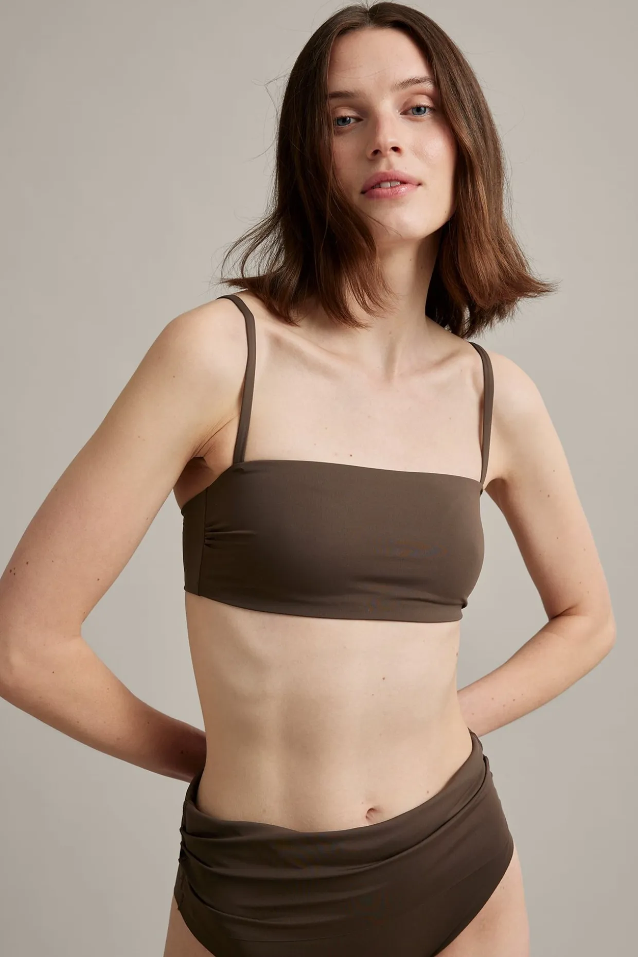 Wyściełany stanik od bikini typu bandeau
