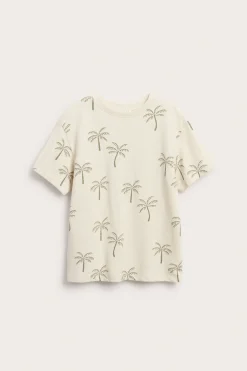Wzorzysty t-shirt z bawełny